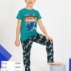 Erkek Çocuk Pijama Takımı | Kısa Kollu Tshirt ve Eşofman Altı | 6-9 Yaş